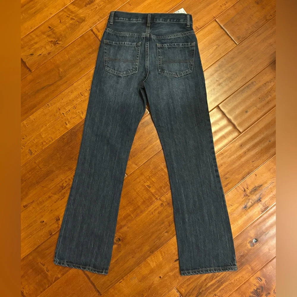 NWT The Children's Place Dark Blue Jeans Bootcut Semi-Evasee Size 12 Slim